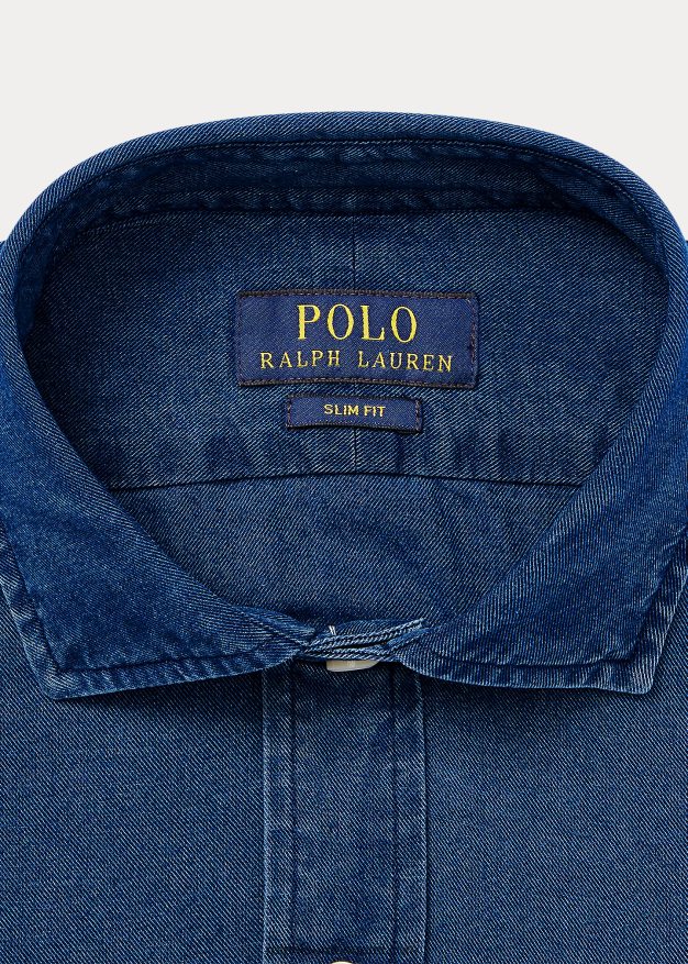 Ralph Lauren miehet slim fit twill-paita 0Z24ZR795 indigo