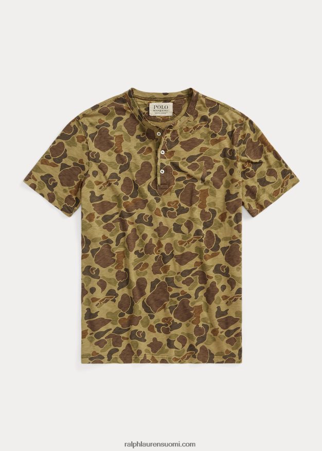 Ralph Lauren miehet jersey henley paita 0Z24ZR1398 sammakko camo