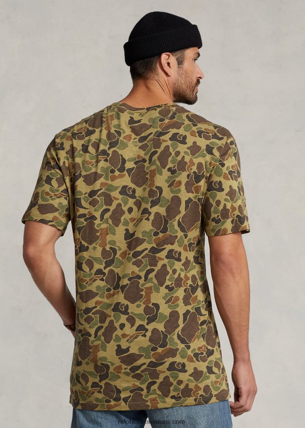 Ralph Lauren miehet jersey henley paita 0Z24ZR1398 sammakko camo