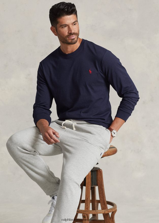 Ralph Lauren miehet jersey pitkähihainen t-paita 0Z24ZR1904 muste