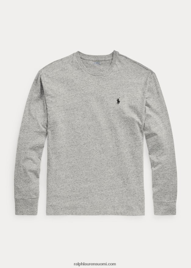 Ralph Lauren miehet jersey pitkähihainen t-paita - kaikki sopii 0Z24ZR182 tumma vintage kanerva