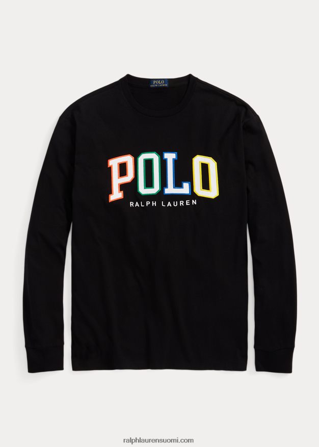Ralph Lauren miehet logotrikoo pitkähihainen t-paita 0Z24ZR1322 musta