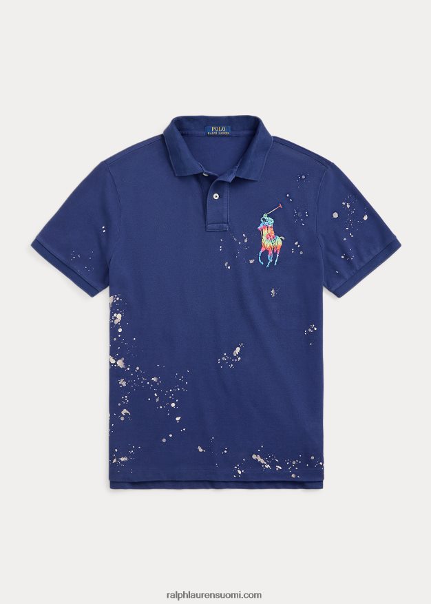 Ralph Lauren miehet Classic fit iso poniverkkopaita 0Z24ZR8628 makeanveden