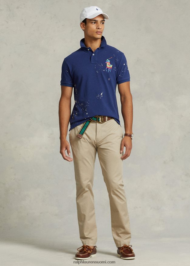 Ralph Lauren miehet Classic fit iso poniverkkopaita 0Z24ZR8628 makeanveden