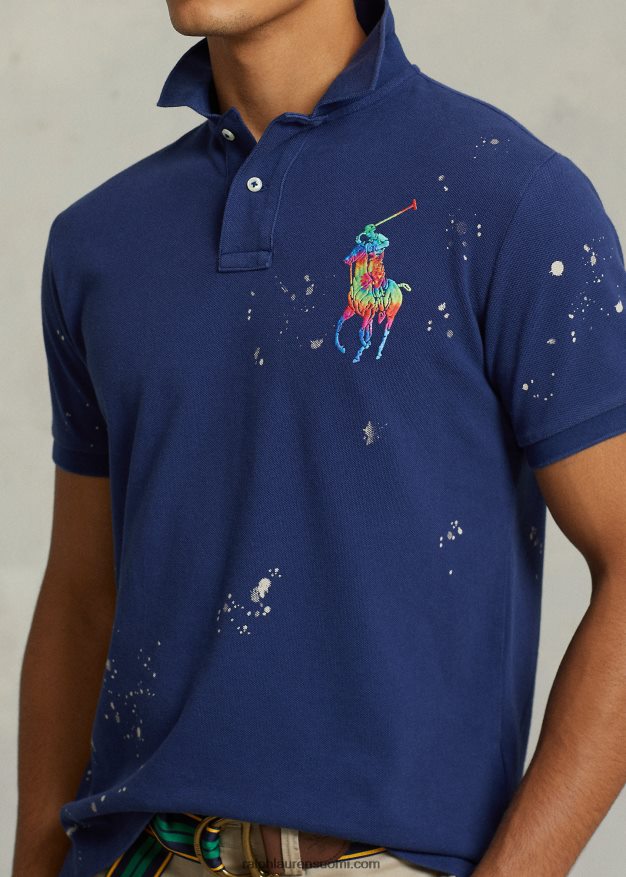 Ralph Lauren miehet Classic fit iso poniverkkopaita 0Z24ZR8628 makeanveden