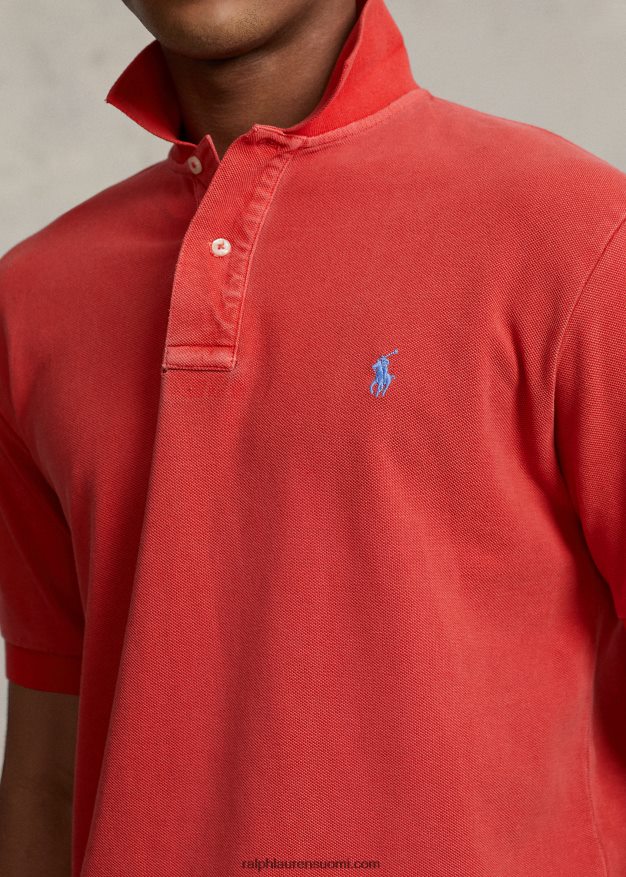 Ralph Lauren miehet alkuperäinen istuva mesh poolopaita 0Z24ZR875 viesti punainen
