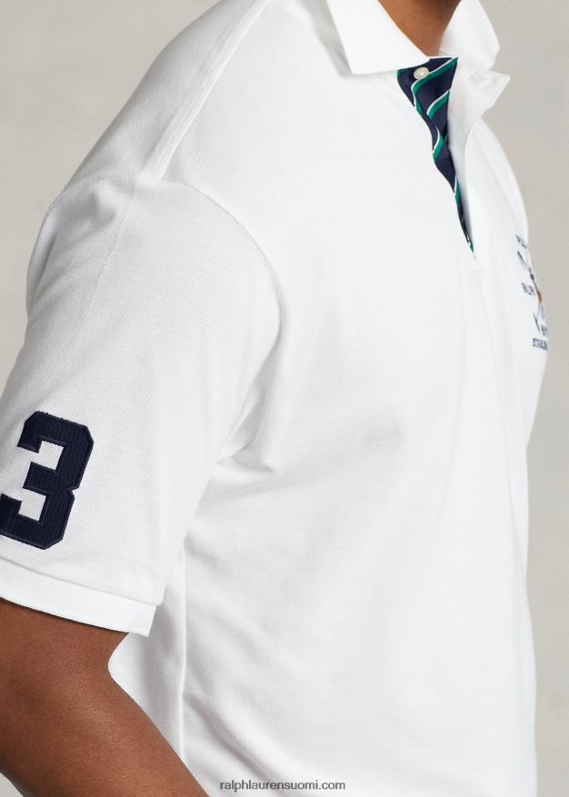 Ralph Lauren miehet crest mesh -poolopaita 0Z24ZR1602 valkoinen