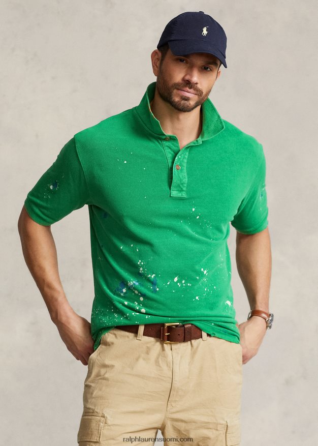 Ralph Lauren miehet distressed mesh poolopaita 0Z24ZR1390 varsi