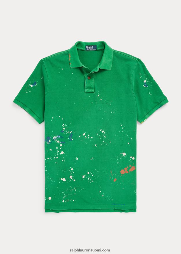 Ralph Lauren miehet distressed mesh poolopaita 0Z24ZR1390 varsi