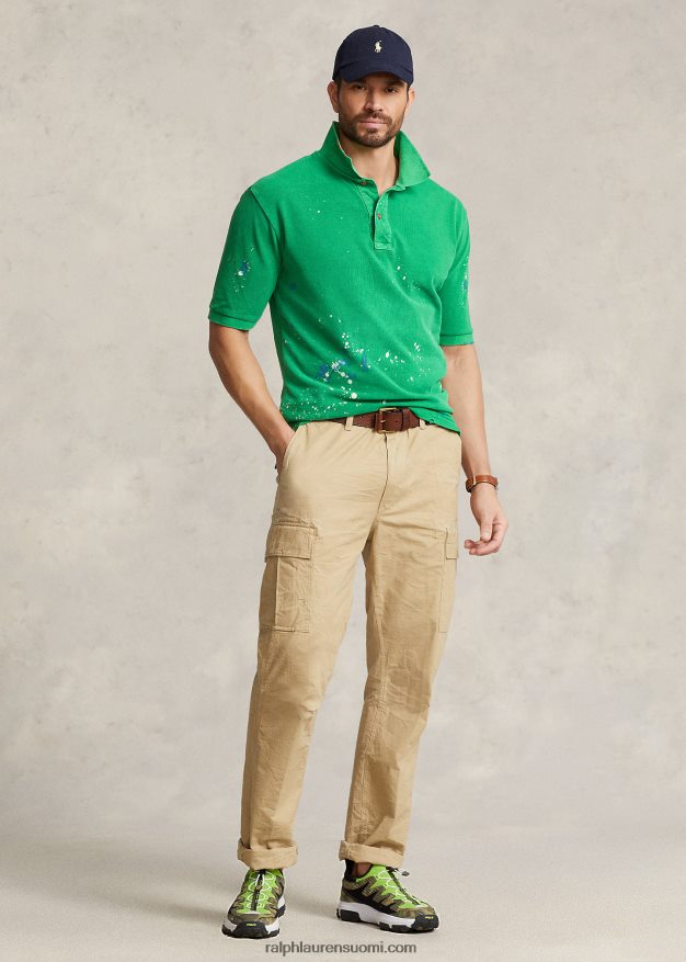 Ralph Lauren miehet distressed mesh poolopaita 0Z24ZR1390 varsi