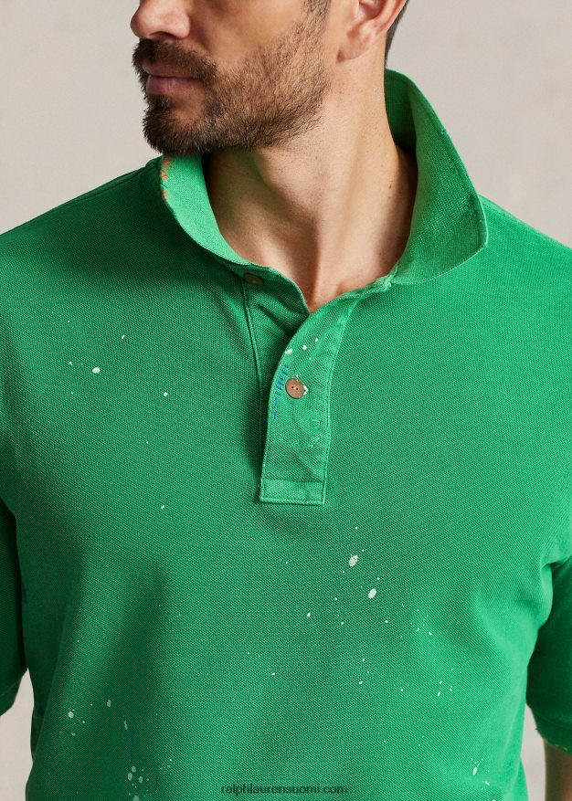 Ralph Lauren miehet distressed mesh poolopaita 0Z24ZR1390 varsi