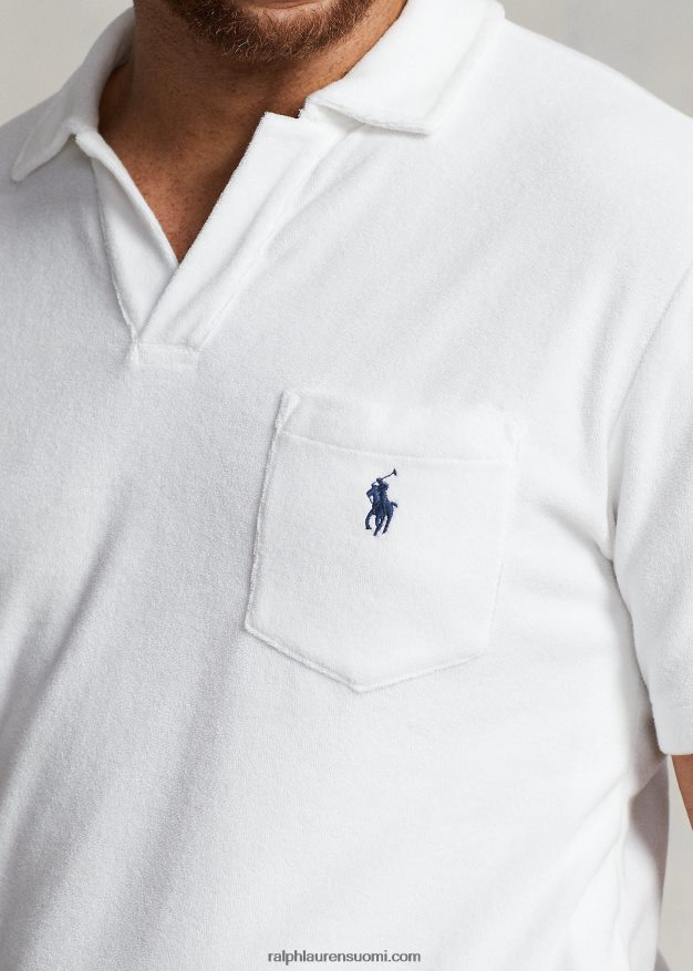 Ralph Lauren miehet frotee poolopaita 0Z24ZR1474 valkoinen