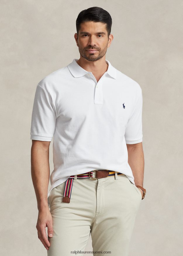 Ralph Lauren miehet ikoninen mesh-poolopaita 0Z24ZR1815 valkoinen