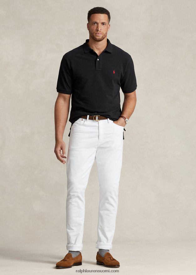 Ralph Lauren miehet ikoninen mesh-poolopaita 0Z24ZR1816 musta punainen