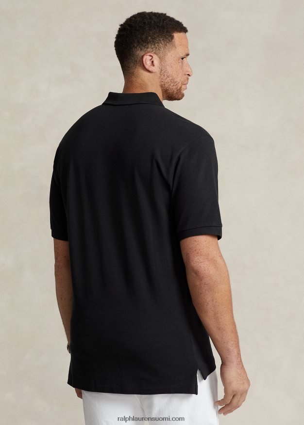 Ralph Lauren miehet ikoninen mesh-poolopaita 0Z24ZR1816 musta punainen