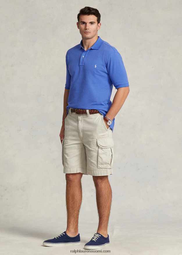 Ralph Lauren miehet ikoninen mesh-poolopaita 0Z24ZR1819 neitokivi sininen