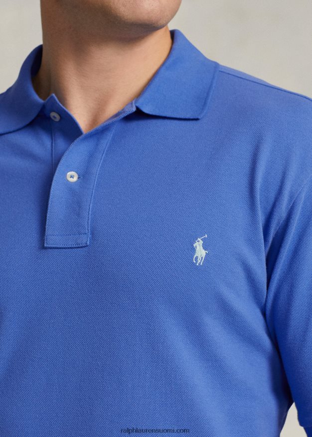 Ralph Lauren miehet ikoninen mesh-poolopaita 0Z24ZR1819 neitokivi sininen