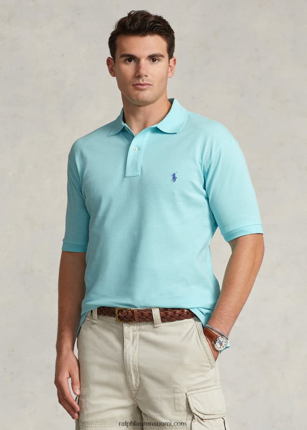 Ralph Lauren miehet ikoninen mesh-poolopaita 0Z24ZR1820 saari aqua
