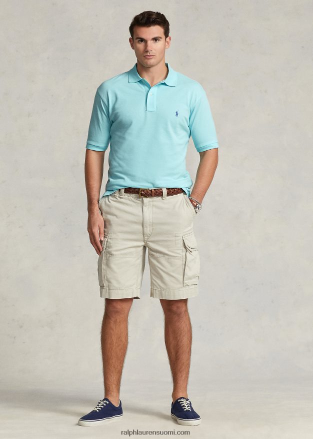 Ralph Lauren miehet ikoninen mesh-poolopaita 0Z24ZR1820 saari aqua