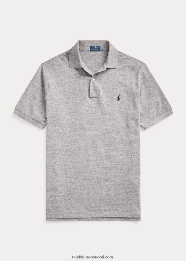Ralph Lauren miehet ikoninen mesh-poolopaita 0Z24ZR1821 tumma vintage kanervanharmaa