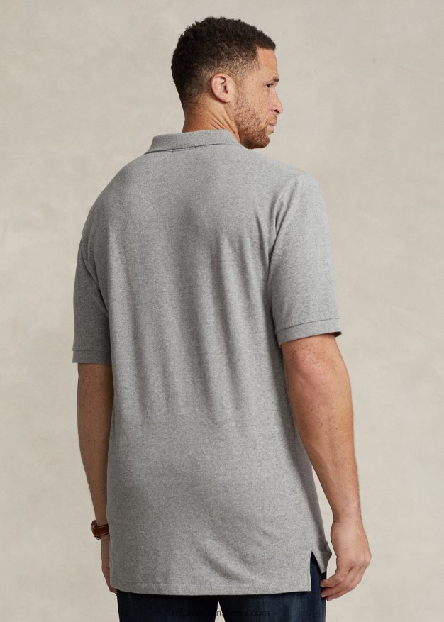 Ralph Lauren miehet ikoninen mesh-poolopaita 0Z24ZR1821 tumma vintage kanervanharmaa