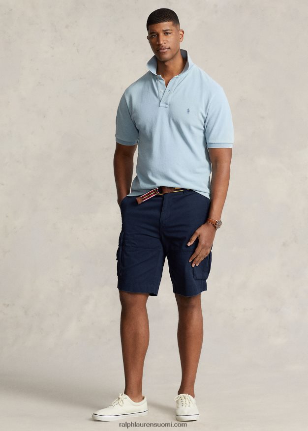 Ralph Lauren miehet ikoninen mesh-poolopaita 0Z24ZR1826 vaalea indigo