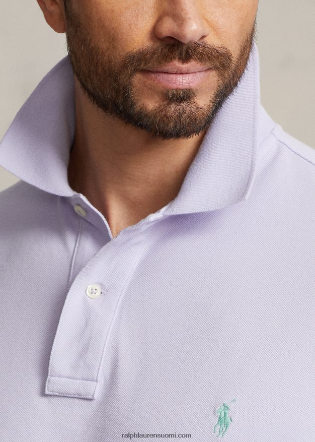 Ralph Lauren miehet ikoninen mesh-poolopaita 0Z24ZR1828 kukka violetti