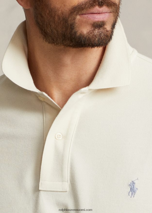 Ralph Lauren miehet ikoninen mesh-poolopaita 0Z24ZR1829 ohje kerma