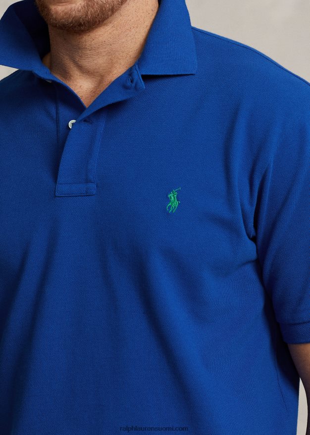 Ralph Lauren miehet ikoninen mesh-poolopaita 0Z24ZR1831 safiiri tähti