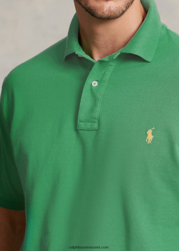 Ralph Lauren miehet ikoninen mesh-poolopaita 0Z24ZR1833 optinen vihreä