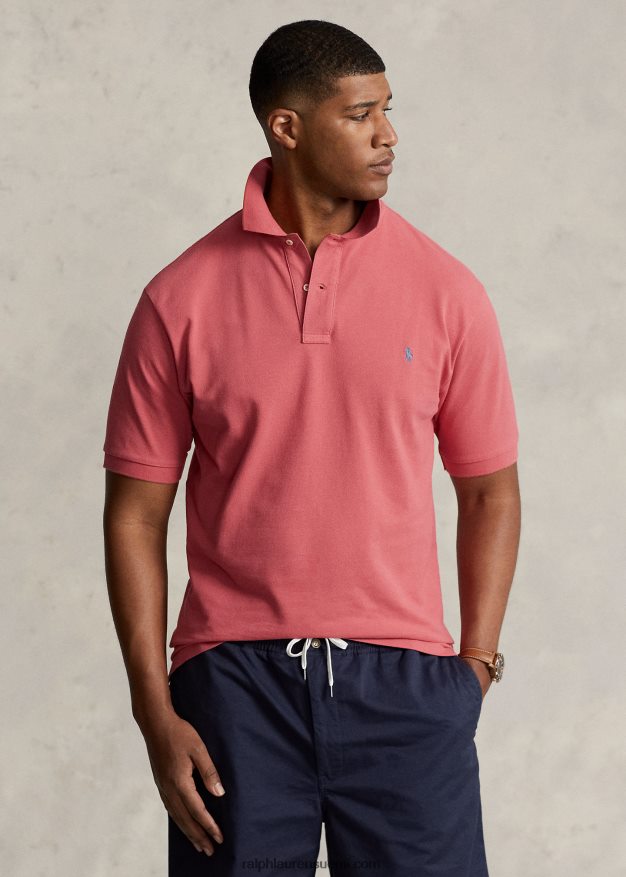 Ralph Lauren miehet ikoninen mesh-poolopaita 0Z24ZR1837 punainen taivas