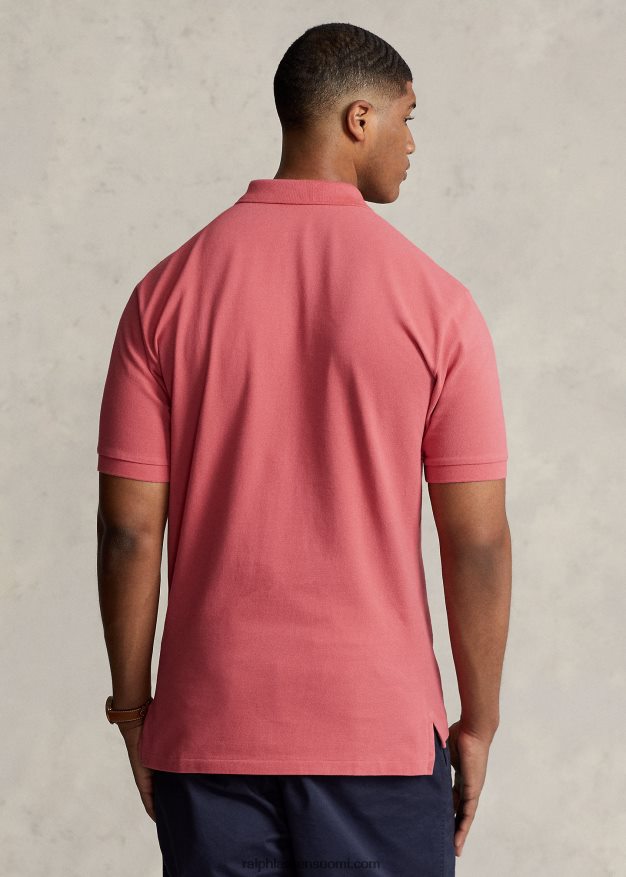 Ralph Lauren miehet ikoninen mesh-poolopaita 0Z24ZR1837 punainen taivas