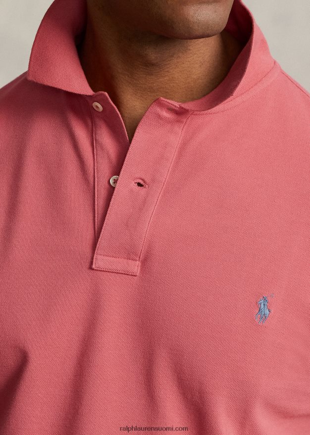 Ralph Lauren miehet ikoninen mesh-poolopaita 0Z24ZR1837 punainen taivas