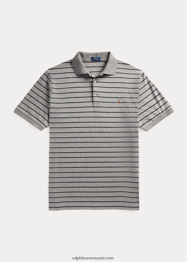 Ralph Lauren miehet interlock poolopaita 0Z24ZR1425 metallinharmaa/laivasto