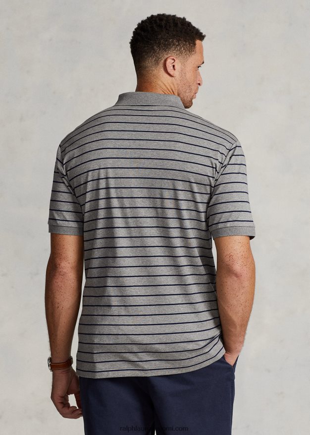 Ralph Lauren miehet interlock poolopaita 0Z24ZR1425 metallinharmaa/laivasto