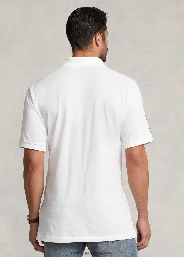 Ralph Lauren miehet iso poniverkkopaita 0Z24ZR1881 valkoinen / syksyn kuninkaallinen