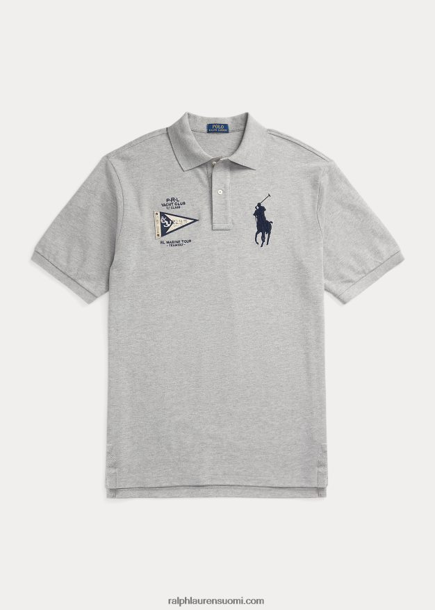 Ralph Lauren miehet iso poniverkkopaita 0Z24ZR8681 ja kanervan päällä