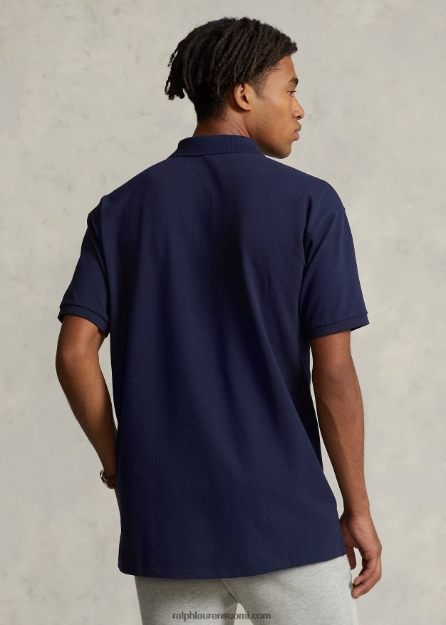 Ralph Lauren miehet isokokoinen logoverkkomainen poolopaita 0Z24ZR707 risteilylaivasto