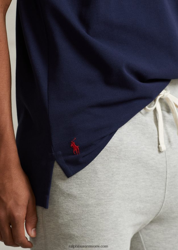 Ralph Lauren miehet isokokoinen logoverkkomainen poolopaita 0Z24ZR707 risteilylaivasto