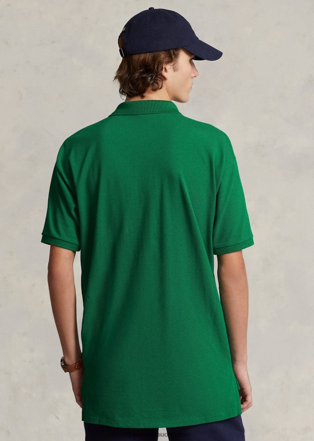 Ralph Lauren miehet isokokoinen logoverkkomainen poolopaita 0Z24ZR708 ensisijainen vihreä