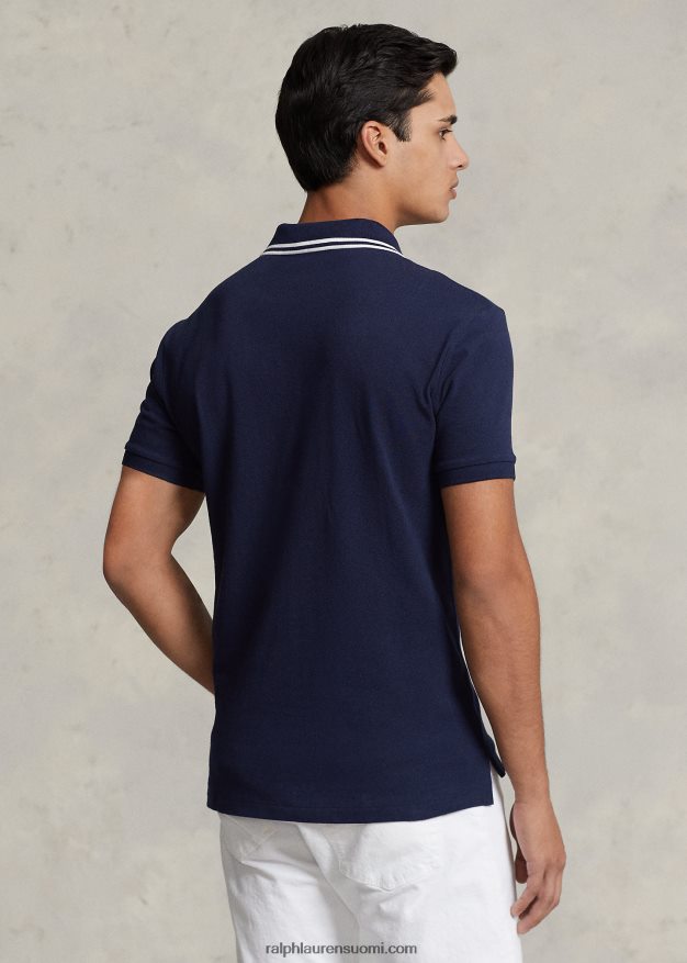 Ralph Lauren miehet klassinen istuva poolo bear mesh poolopaita 0Z24ZR620 risteily laivaston preppy bear