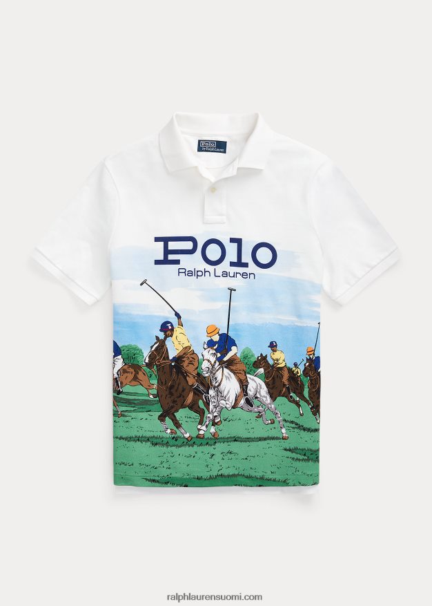 Ralph Lauren miehet klassinen istuva poolopaita 0Z24ZR8606 klubi maisema