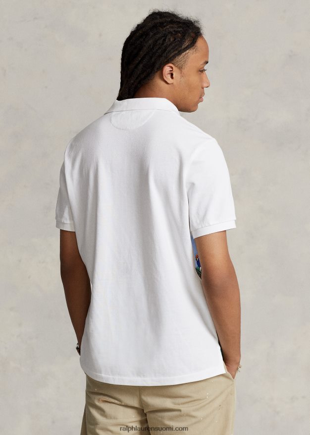 Ralph Lauren miehet klassinen istuva poolopaita 0Z24ZR8606 klubi maisema