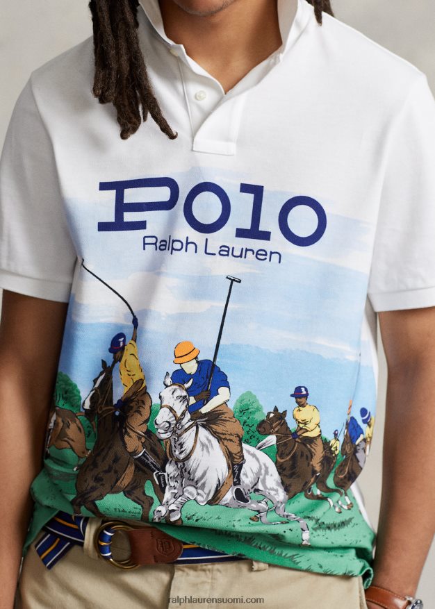 Ralph Lauren miehet klassinen istuva poolopaita 0Z24ZR8606 klubi maisema