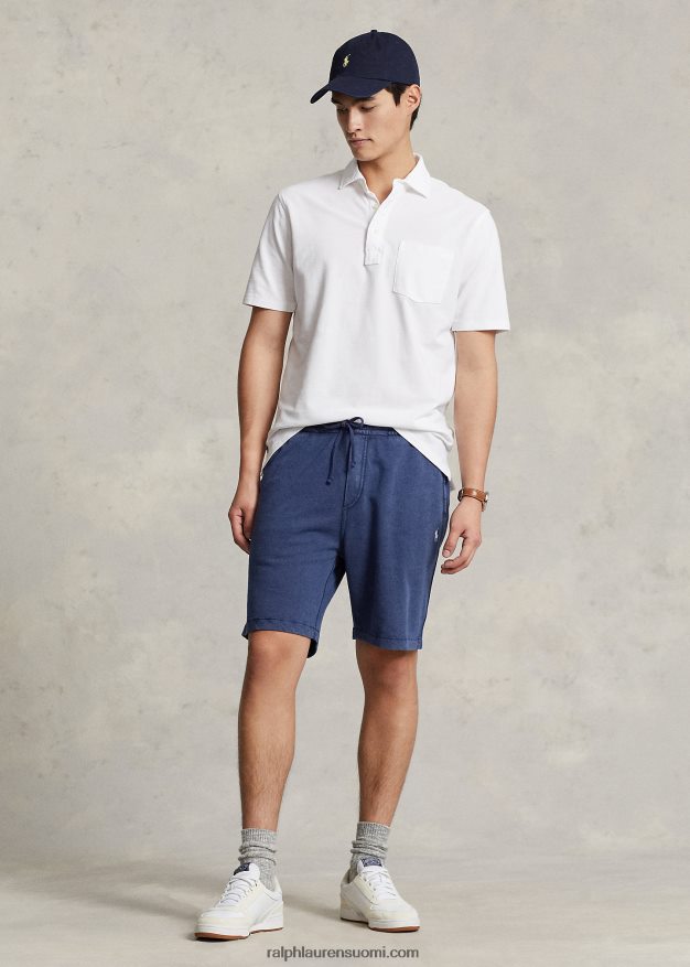 Ralph Lauren miehet klassinen istuvuus höyhenpainoinen mesh poolo 0Z24ZR811 valkoinen