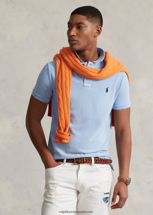 Ralph Lauren miehet klassinen istuvuus korjattu mesh-poolopaita 0Z24ZR1094 austin sininen