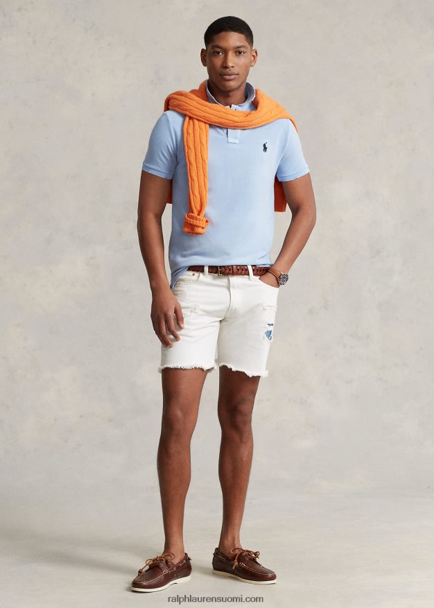 Ralph Lauren miehet klassinen istuvuus korjattu mesh-poolopaita 0Z24ZR1094 austin sininen