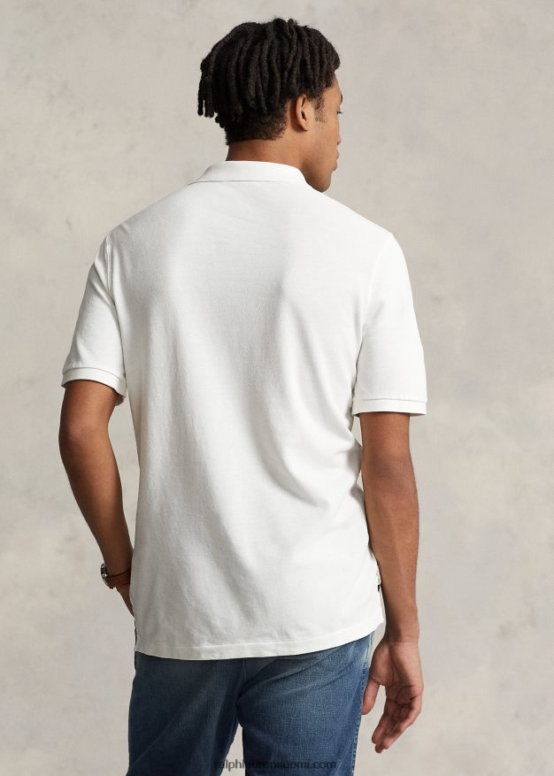 Ralph Lauren miehet klassinen istuvuus lippukirjailtu poolopaita 0Z24ZR8643 nevis