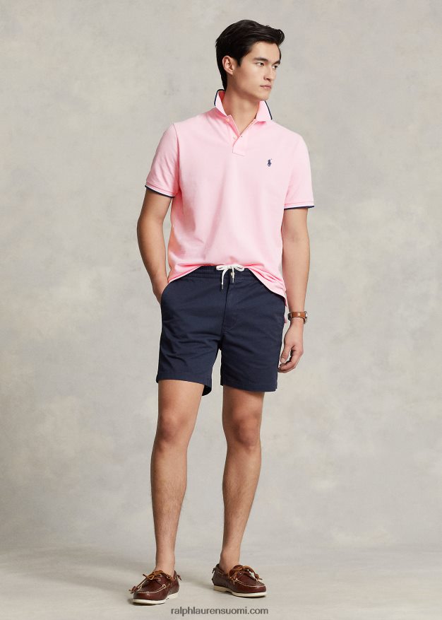 Ralph Lauren miehet klassinen istuvuus mesh-poolopaita 0Z24ZR583 karmelin pinkki