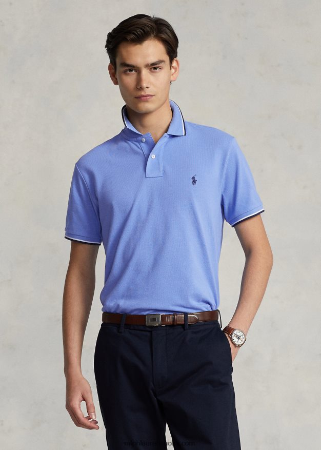 Ralph Lauren miehet klassinen istuvuus mesh-poolopaita 0Z24ZR584 satamasaaren sininen